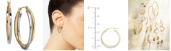 Macy's Intertwined Hoop Earrings in 14k Gold